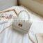 Kids Mini Handbag New Elegant Shoulder Messenger Portable Chain Bag Girl PVC Jelly Bag Pearl Crossbody Square Bag