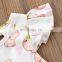 2019  Baby Rompers Bunny Full Print Bodysuit Rabbit Fly Sleeved Floral Bodysuits Easter Day