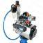 Bundor 150LB pneumatic control actuator DN100 EPDM pneumatic actuated butterfly valve