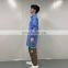 3 Pockets SMS Acid Resistant Protective Esd Blue Polypropylene Custom Dental Doctor Disposable Buttons Pp Non Woven Lab Coats