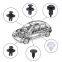 Toyota honda round head Plastic snap push rivet drive fastener kit