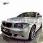 Plastic material mt style body kit for BMW 1 series E87 front bumper rear bumper and side skirts for BMW E87