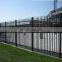 Home Garden Powder Coated Top Spear Metal Tubular Black Aluminum Fence Panels Palisade Fence