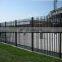 Home Garden Powder Coated Top Spear Metal Tubular Black Aluminum Fence Panels Palisade Fence