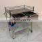 Hot sale stainless  steel operating  trolley medical instrument With drawer for hospital use and clinic