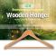 Good quality cloth garment top shirt wooden clothes hanger