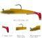 15cm 30g Soft Eel Fishing Lures Rubber Worm Bass with  Crank hook Long Bait