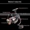 2018 LIEYUWANG 13 + 1BB Gear Ratio Up to 5.1:1 Spinning Fishing Reel with Exchangeable Handle Automatic folding for Casting Line