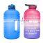 Portable Motivatiaonal Outdoor BPA Free Fco Friendly Sport Jug Water Bottle Gallon Drinking Bottles With Time Maker Custom Logo