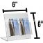 Acrylic Counter Top Business Card Holder Gift Card Display for Office 2-8 Slots