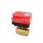 DN25  brass ball stainless steel motorized electric proportional valve