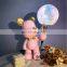 Bedroom Indoor Moon LED Table Lamp Cute Bear Toy Figure Desk Lamp for Living Room