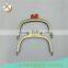 16*6.5cm antique brass metal purse frames red kiss clasp