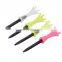 Golf Accessories Golfer Training Aids 3 pcs/lot Portable Golf Ball Holder Nails Tees Adjustable Height 80 mm PE Golf Tees
