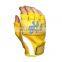 Yellow Cow Leather Fingerless Palm Padded Weight Lifting Gym Exercise Gloves Workout Cross Training Gloves