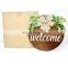 Home Decor Rustic Wooden Hanging Farmhouse Porch Welcome Sign Rustic for Front Door Decor