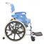 EVA Cushion Multi-Functional Commode Chair Aluminum Shower Wheelchair with 20-Inch Wheel for Disable Elder