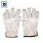 Straight Thumb Color Binding Plain Style Leather Gloves for Wholesale Purchase
