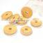 Promotional Wholesale Custom 62mm Bamboo Lids with Straw Hole for Beer Can Glass Bamboo Jar Lid