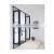 Folding door with glass panel aluminum profile frame folding doors with plexiglass