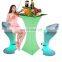 party lounge furniture /Led PE Light Up Chair for Restaurant Discotheque Pub Used Glowing Bar Table