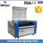 Made in China CE certificate CO2 laser cutting machine for leather cloth garment