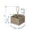 Hot Woven rattan utensil caddy features four compartments Boho Decor High Quality Bottle Holder Wholesale Vietnam Supplier
