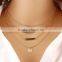 Bohemia style body jewelry multilayer necklace woman simple design factory directly selling cheap price