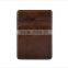 Deluxe durable leather magnetic money clip genuine leather bill clip with card slots