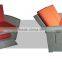 Modern product outdoor white rattan sectional sofa stock sofa with aluminium frame