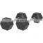 Durable Rubber Coated Cast Iron Hex Dumbbell