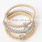 New European Style Exaggerated Gold /Silver Metal Bracelet Fine Jewelry Set