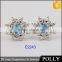 2015 Fashion small 18k gold design earring models jewelry double earring