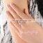 Personalized zipper design gold crystal new model wedding ring