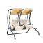 Double Modern Two Seat Metal Garden Outdoor Hanging Patio Balcony Hammock Swing Chair