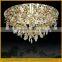 pendant chandelier as wedding deco&Elegant design round crystal led ceiling light