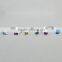 Hot sell fashion silver jewelry design double agate druzy stones cuff bangle