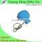 Silicone mini purse metal key chain