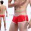 2015 New Style Fashion Solid Color Comfortable Cotton Boxer Underwear Wholesale Sexy Boxer for Men