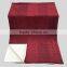 Embossed patterns flannel with sherpa knitted throw blanket china manufacturer