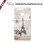 Custom Eiffel Tower Pattern Plastic Printed Back Cover Case For Huawei P9
