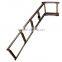 4-Step Under Platform Slide Mount Boat Boarding Ladder, Telescoping, Stainless