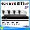 High quality 4CH Varifocal H.264 IP Camera NVR