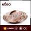 ancient copper embossed grape plate, stainless steel non-slip serving tray
