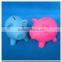 Novel pig shaped mini plastic money box