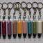 Different color PU leather Mini torch with keychain on sale