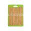 Hot selling 2 in 1 mini mdf bamboo cutting board set for baby