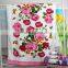 china supply custom print towels bath flowers 100% cotton