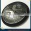custom round 3d pvc badge rubber badge