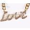 wholesale gold chain necklace Love design